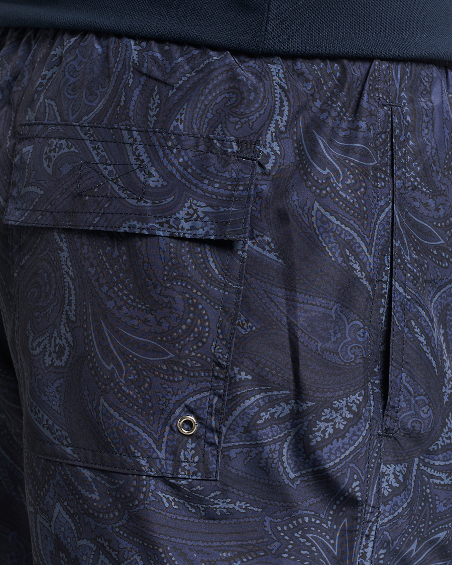 Herre | Badebukser | Etro | Tonal Paisley Swim Shorts Blue