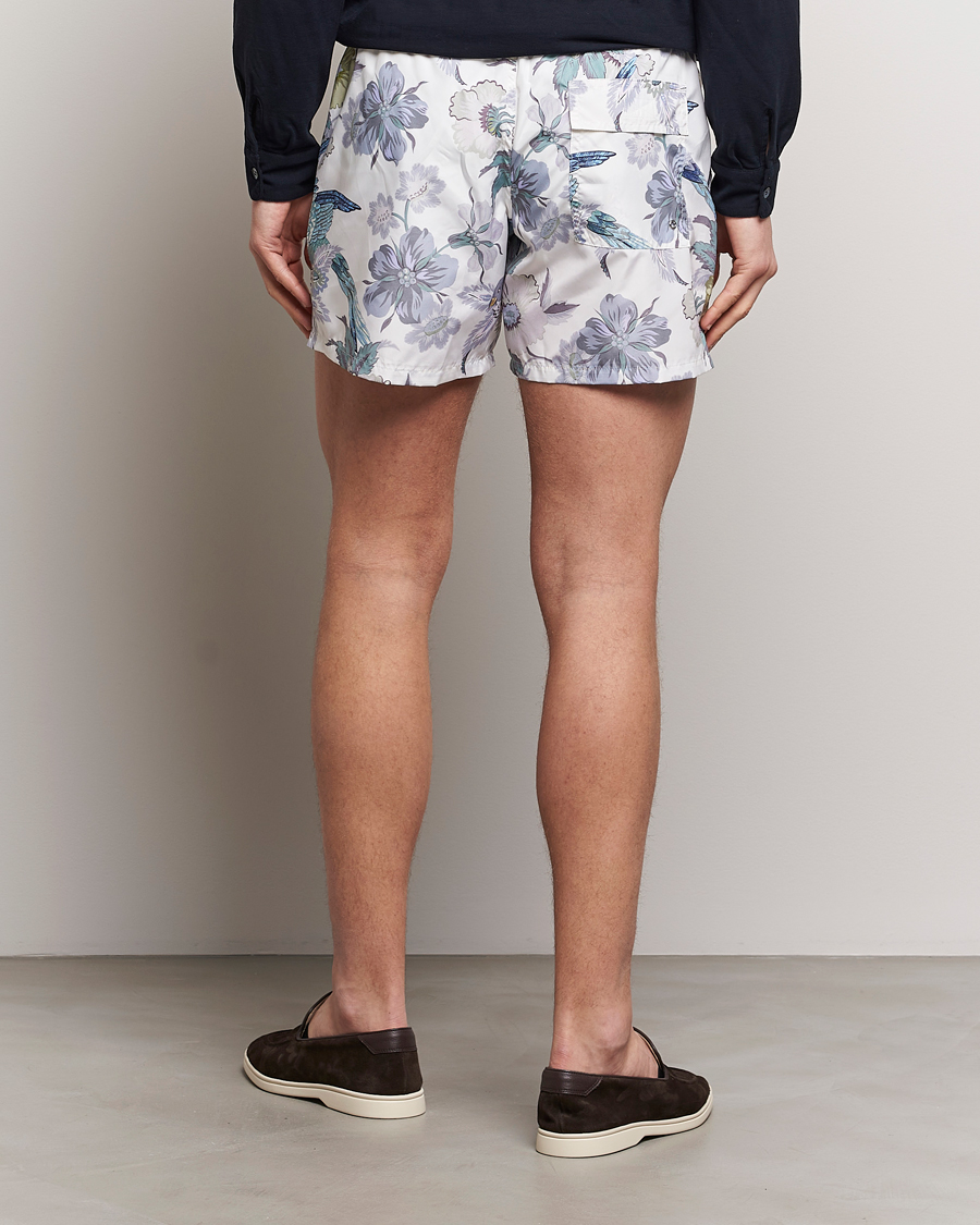 Herre | Badebukser | Etro | Floral Printed Swim Shorts Light Grey