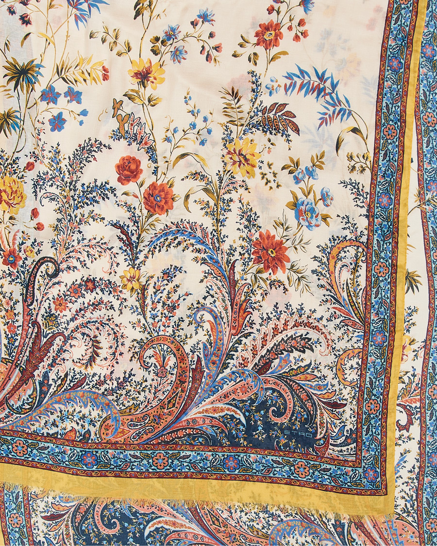 Herre | Etro Modal/Cashmere Printed Scarf Yellow | Etro | Modal/Cashmere Printed Scarf Yellow