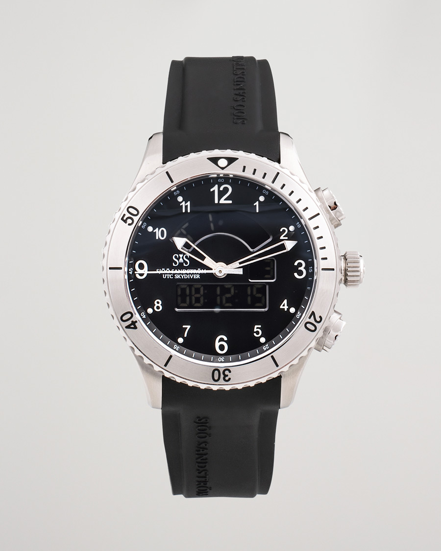 Herre | Sjöö Sandström Pre-Owned UTC Skydiver 017401 Silver | Sjöö Sandström Pre-Owned | UTC Skydiver 017401 Silver
