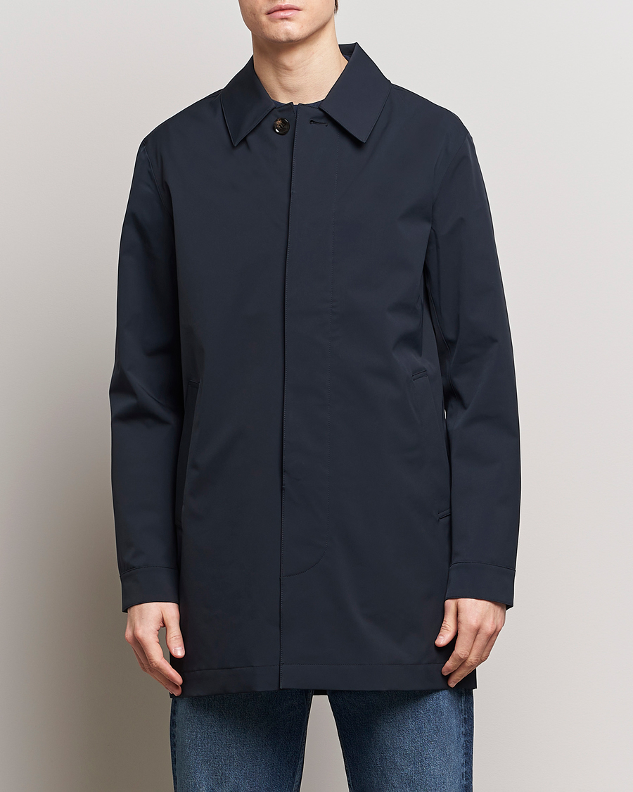 Herre | Formal Wear | NN07 | Kim Waterproof Car Coat Navy Blue