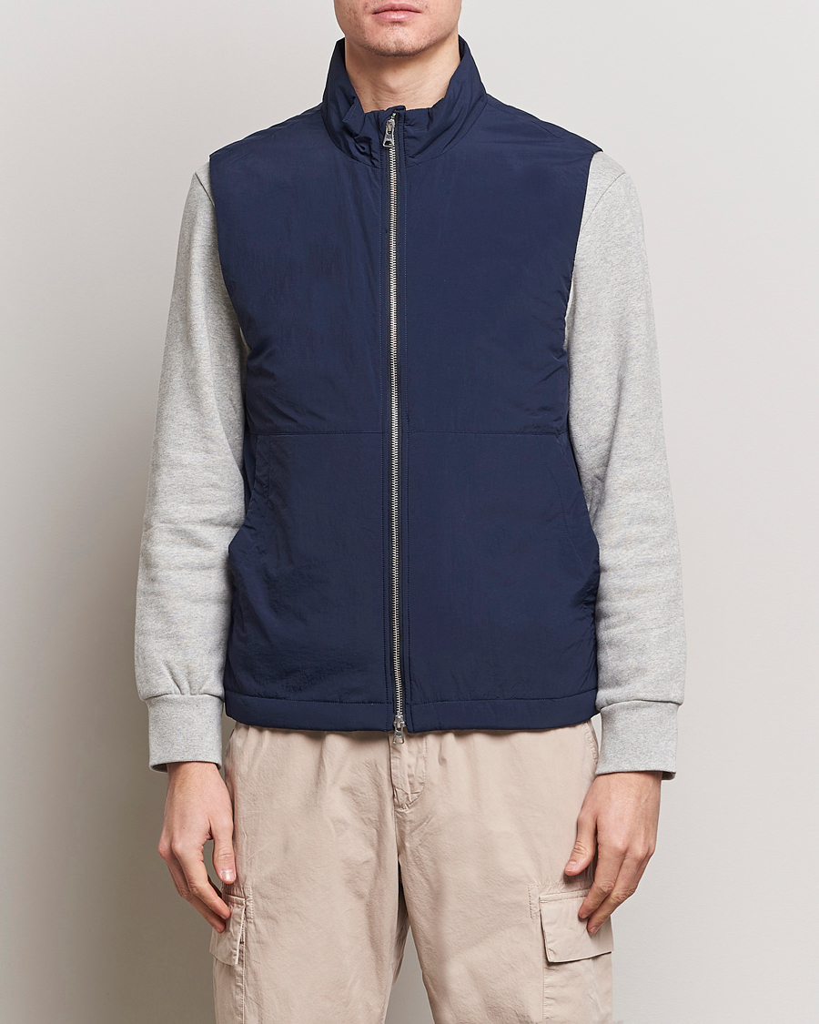 Herre |  | NN07 | Zack Recycled Vest Navy Blue