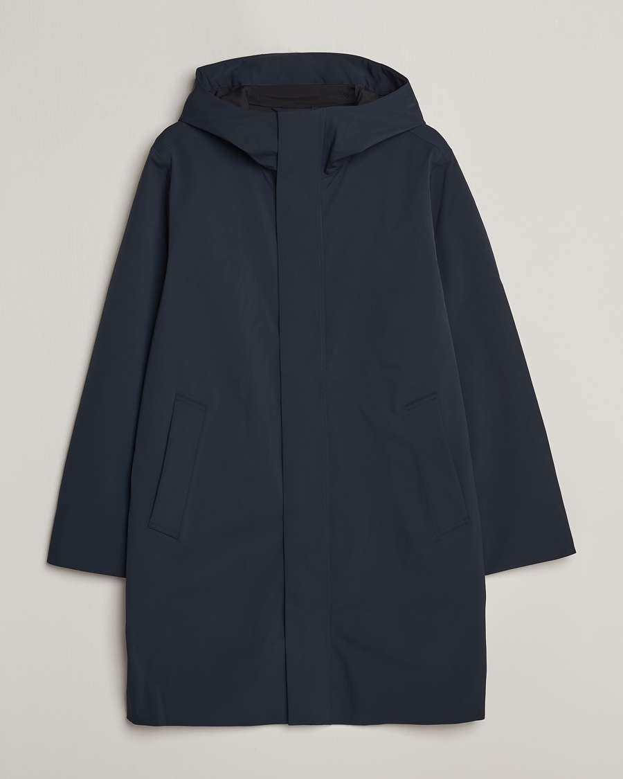 Herre | Jakker | NN07 | Knox Hooded Coat Navy Blue