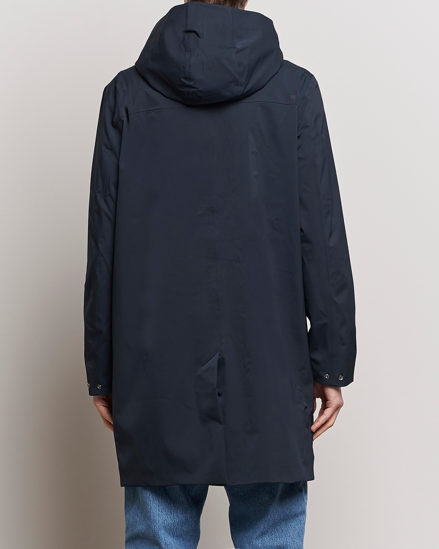 Herre | Jakker | NN07 | Knox Hooded Coat Navy Blue