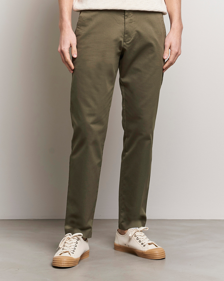 Herre | NN07 | NN07 | Theo Regular Fit Stretch Chinos Capers Green