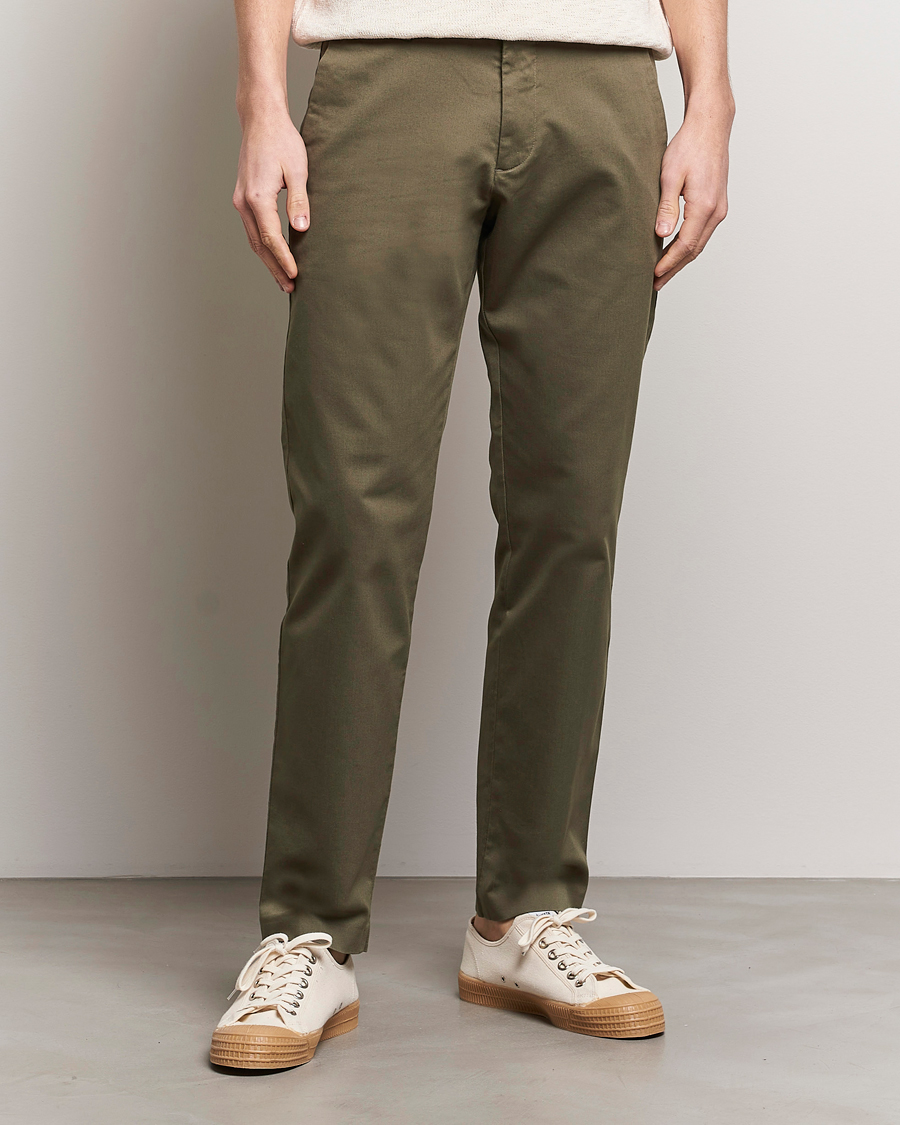 Herr | Kläder | NN07 | Theo Regular Fit Stretch Chinos Capers Green