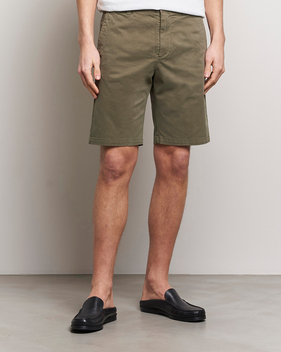 Herre | Chino shorts | NN07 | Crown Shorts Capers Green