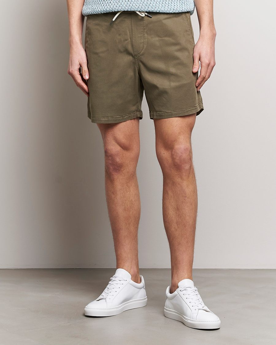 Herre | Tøj | NN07 | Gregor Tencel Drawstring Shorts Clay