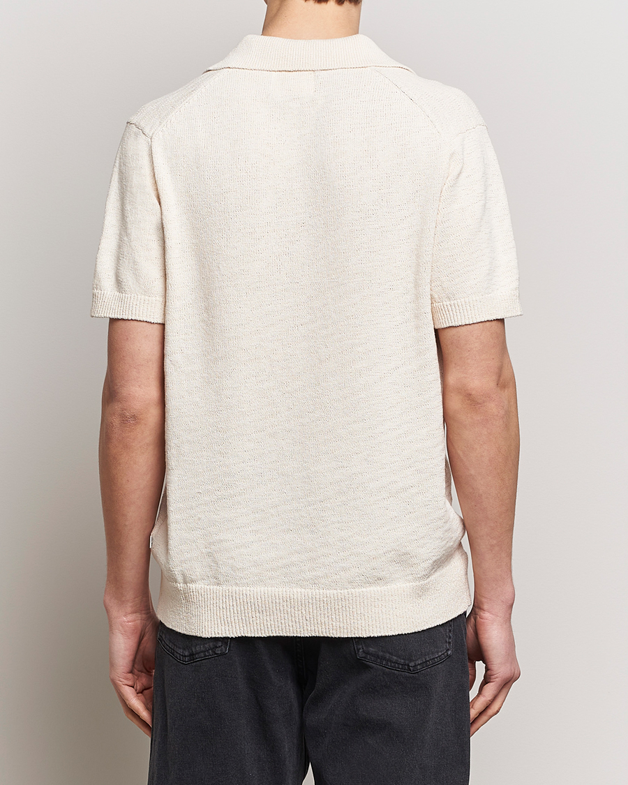 Herre | Polotrøjer | NN07 | Ryan Open Collar Knitted Polo Off White