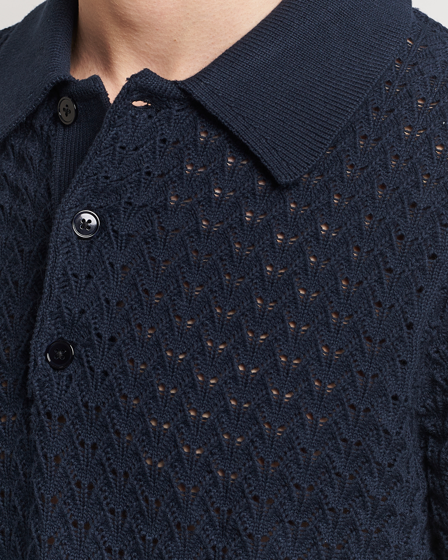 Herre | Polotrøjer | NN07 | Manuel Structured Polo Navy Blue
