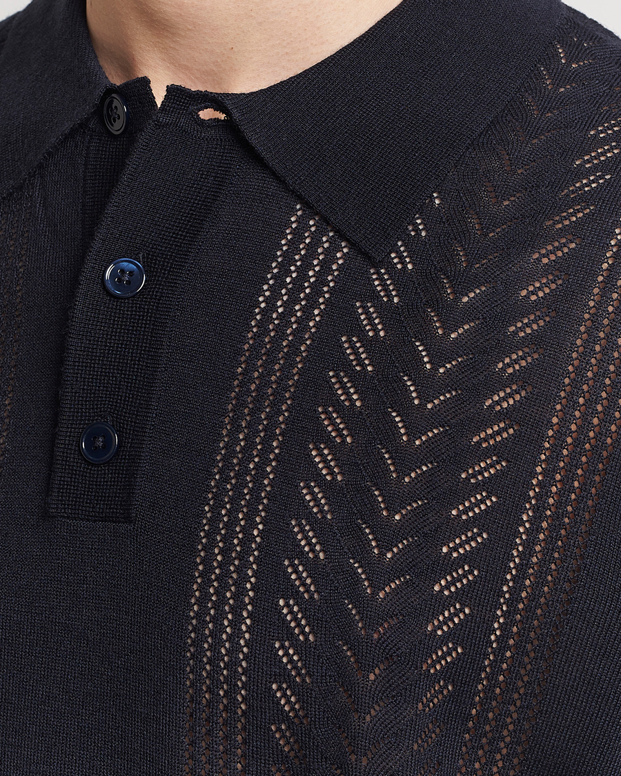 Herre | Polotrøjer | NN07 | Thor Knitted Polo Navy Blue