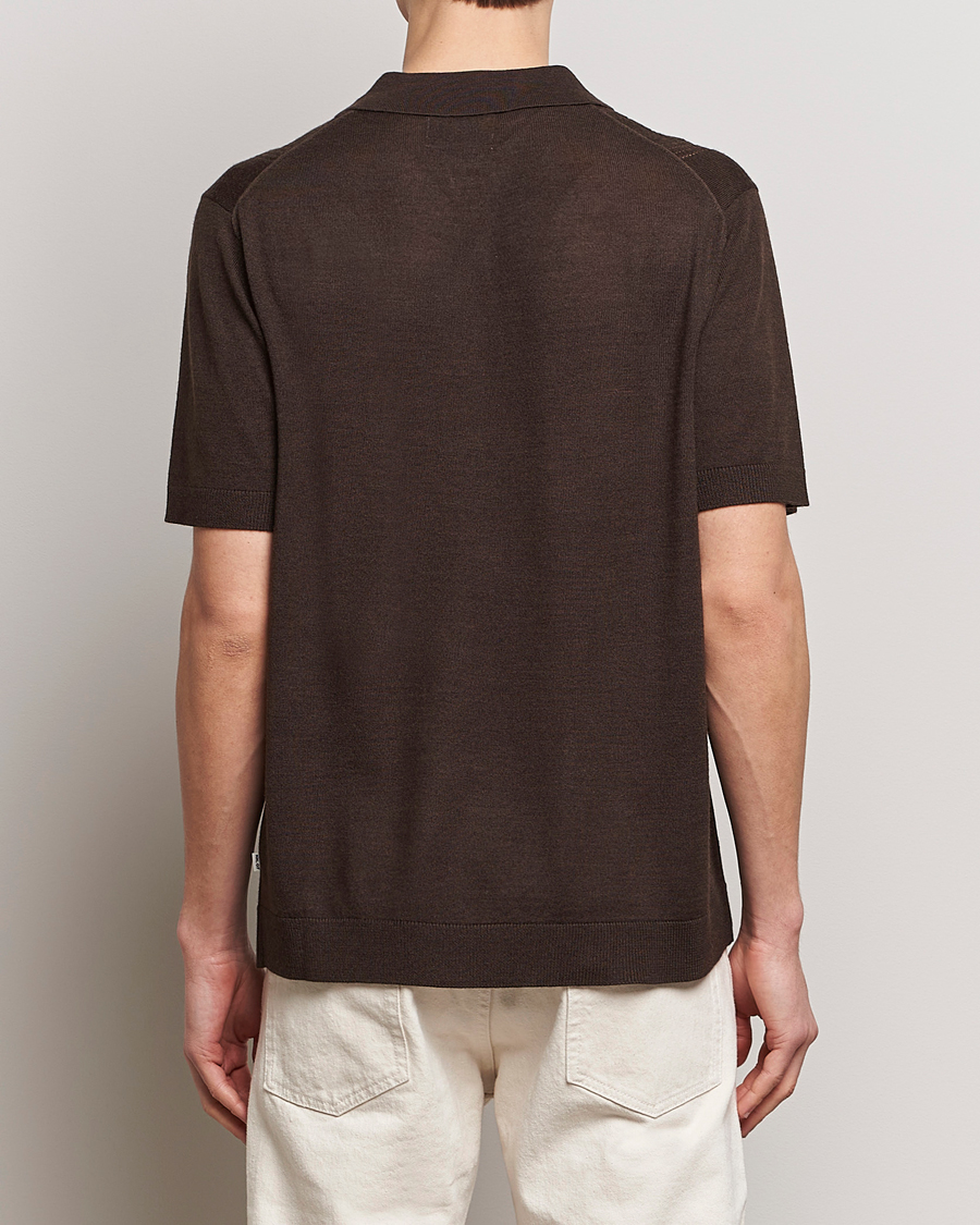 Herre | Polotrøjer | NN07 | Thor Knitted Polo Slate Brown