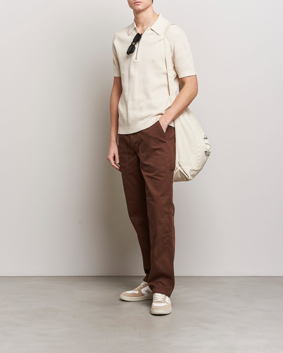 Herre | Polotrøjer | NN07 | Hansie Zip Polo Ecru