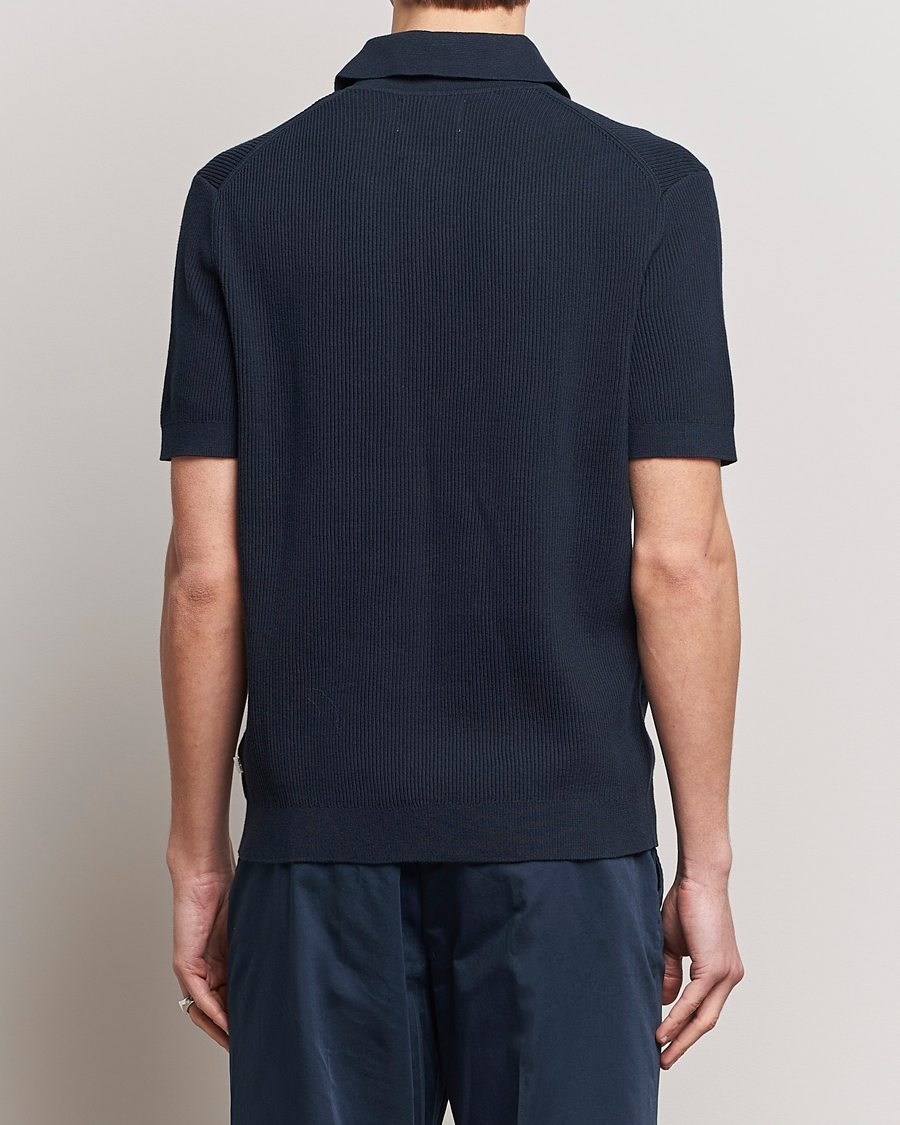 Herre | Polotrøjer | NN07 | Hansie Zip Polo Navy Blue