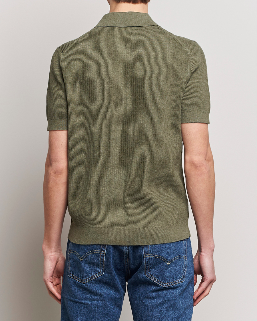 Herre | Polotrøjer | NN07 | Hansie Zip Polo Capers Green