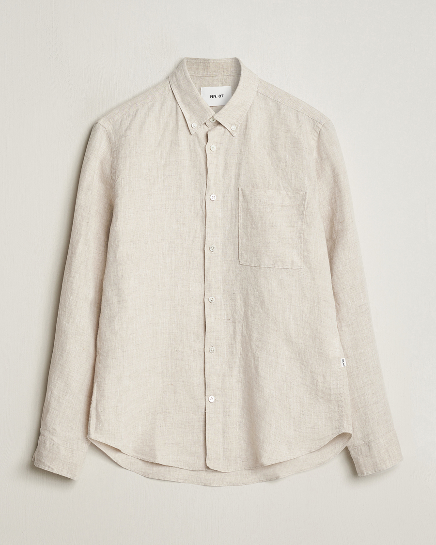 Herre |  | NN07 | Arne Linen Shirt Oat