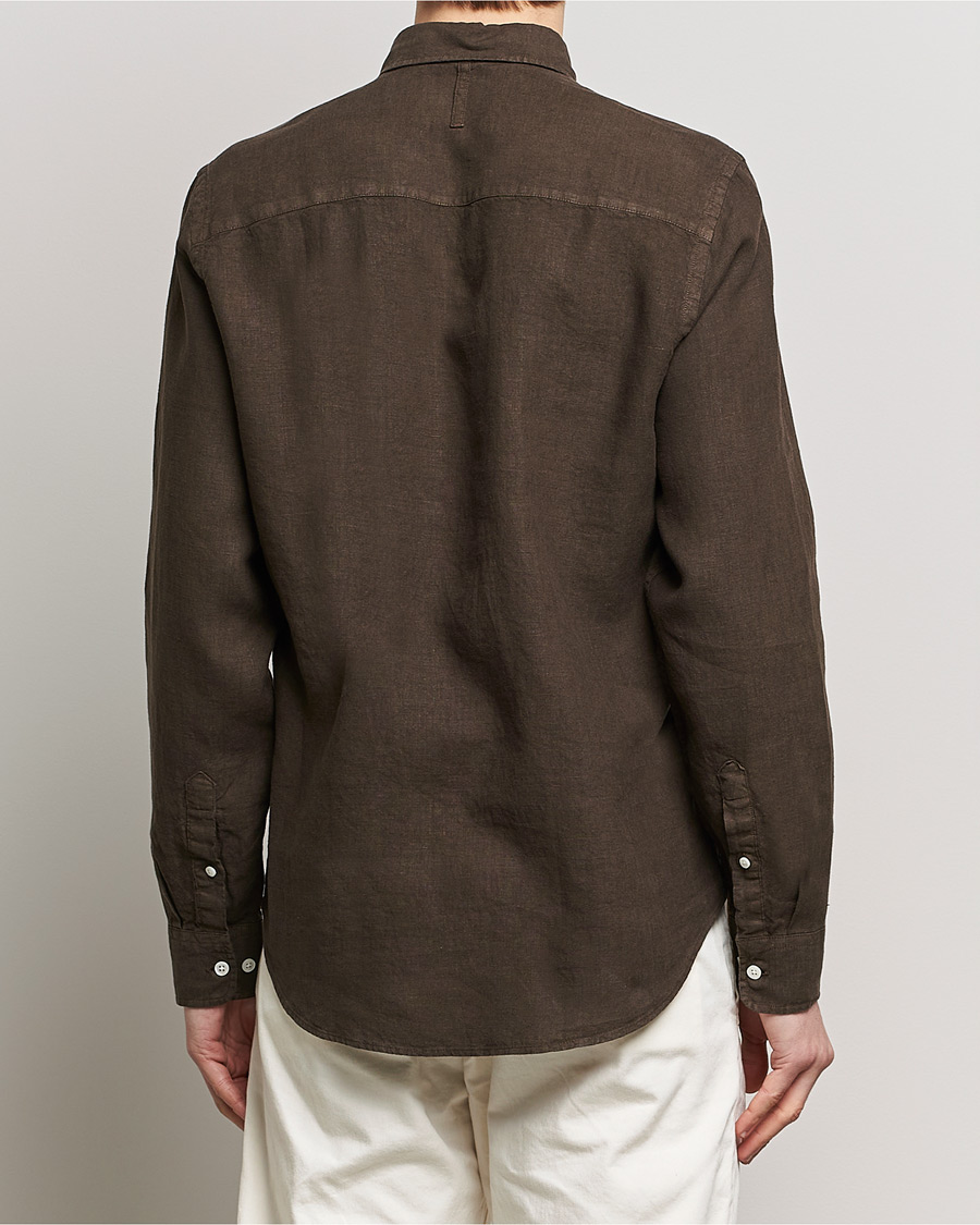 Herre | Skjorter | NN07 | Arne Linen Shirt Demitasse Brown