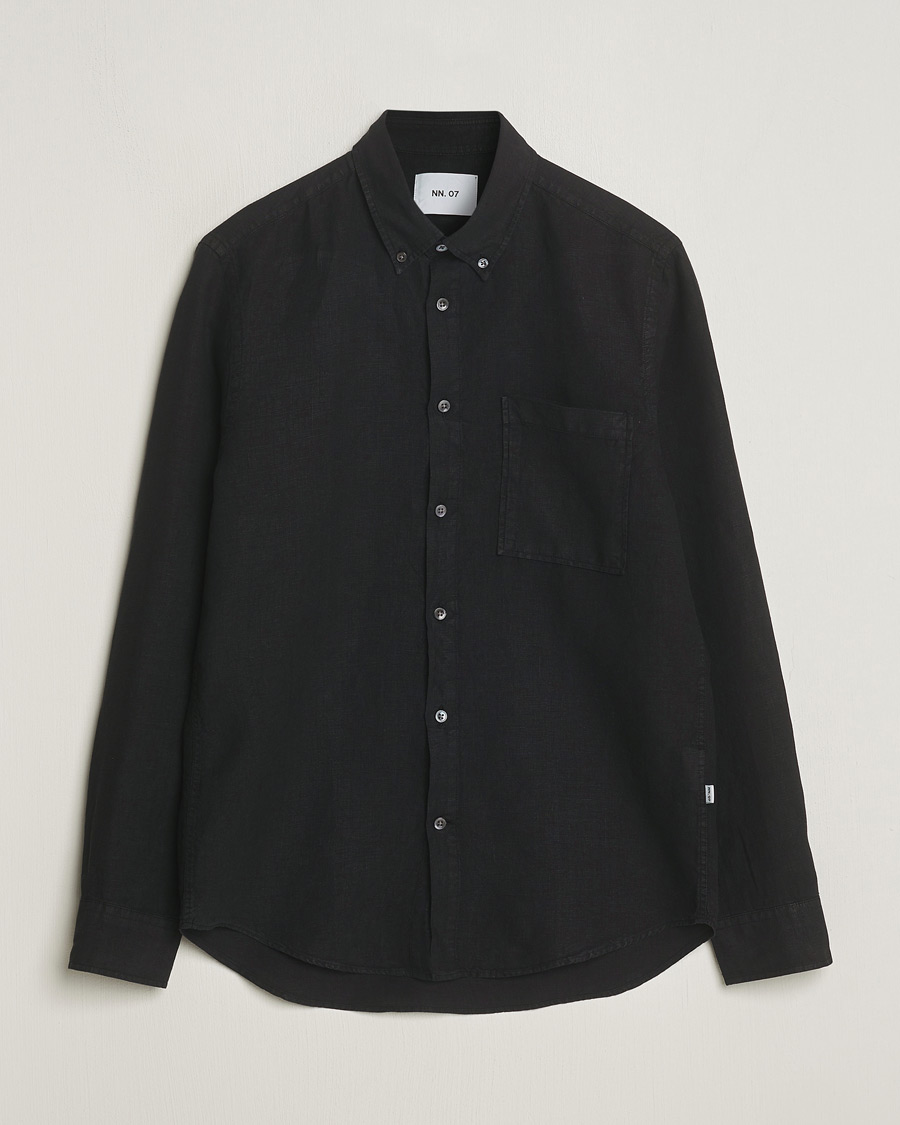 Herr |  | NN07 | Arne Linen Shirt Black