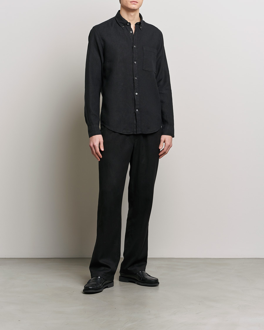 Herre | Skjorter | NN07 | Arne Linen Shirt Black