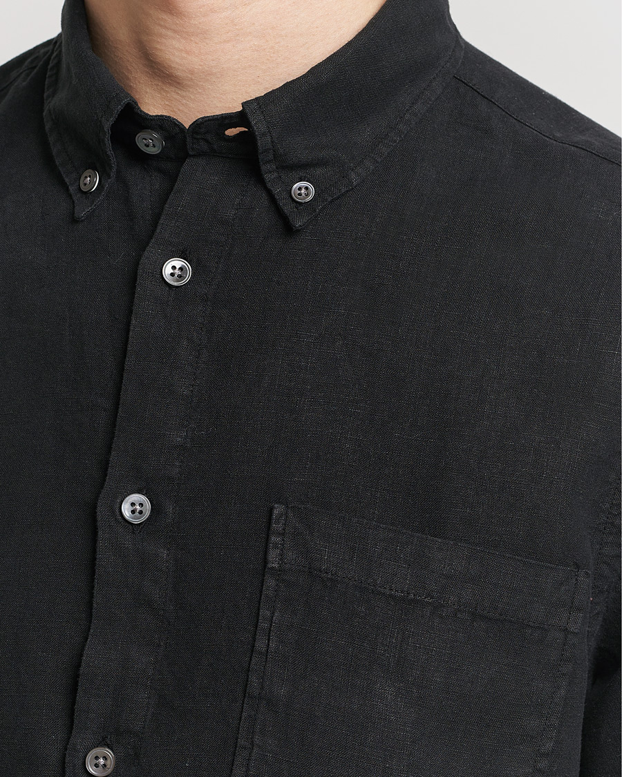 Herre | Skjorter | NN07 | Arne Linen Shirt Black
