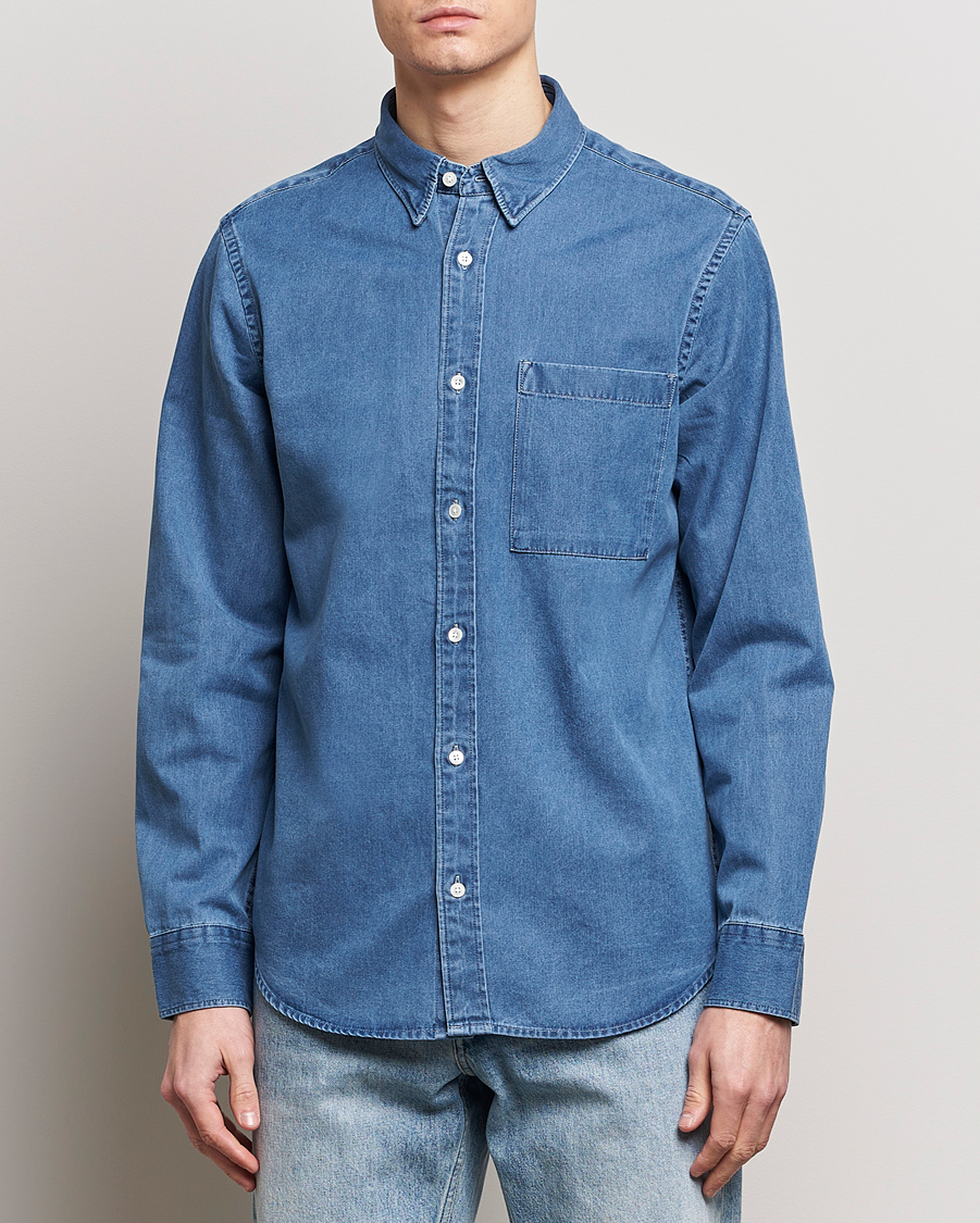 Herre | Jeansskjorter | NN07 | Cohen Denim Shirt Light Indigo