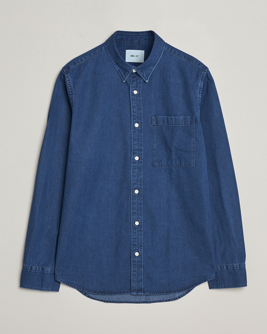 Herre | Skjorter | NN07 | Cohen Denim Shirt Blue