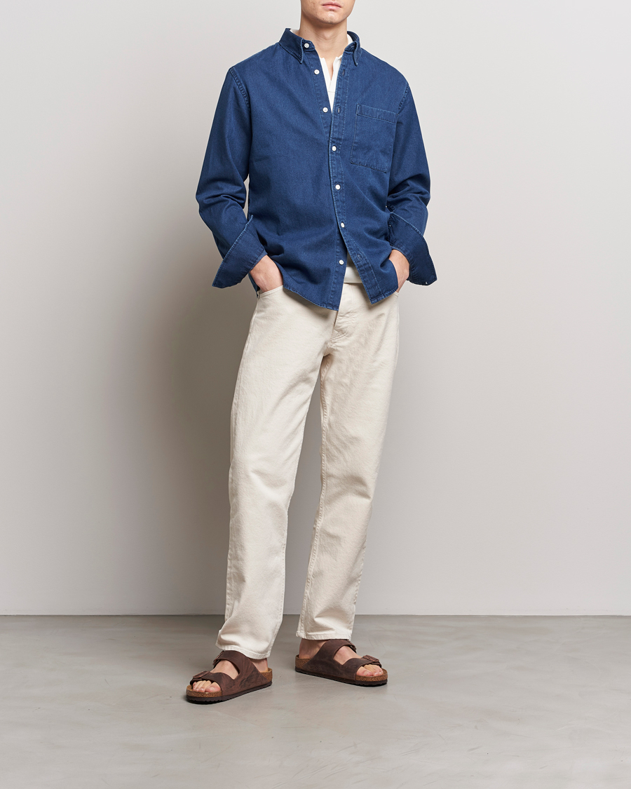 Herre | Skjorter | NN07 | Cohen Denim Shirt Blue