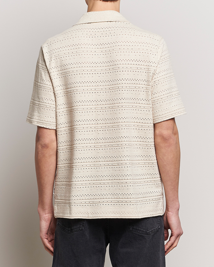 Herre | Skjorter | NN07 | Julio Knitted Short Sleeve Shirt Ecru