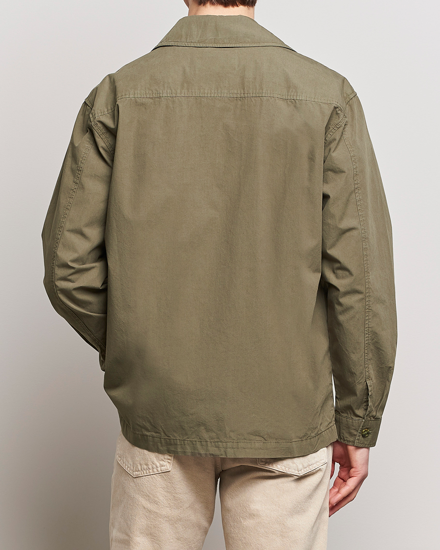 Herre | Jakker | NN07 | Isak Full Zip Shirt Jacket Capers Green
