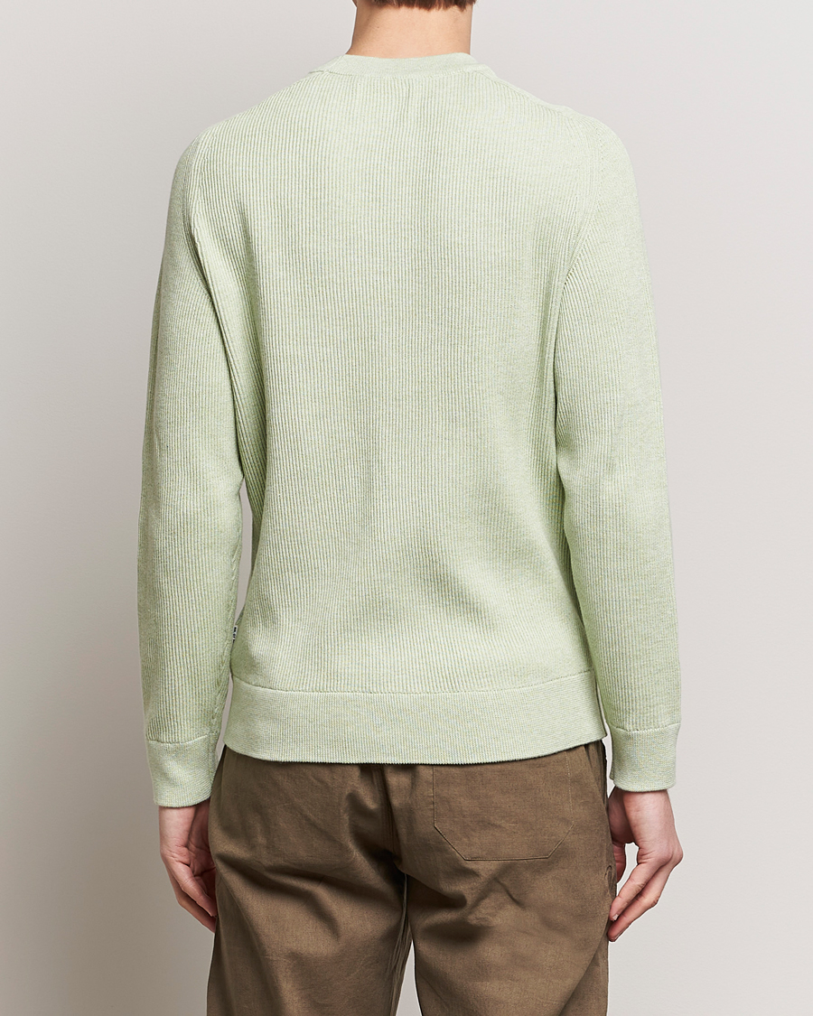 Herre | Trøjer | NN07 | Kevin Cotton Knitted Sweater Lime Green