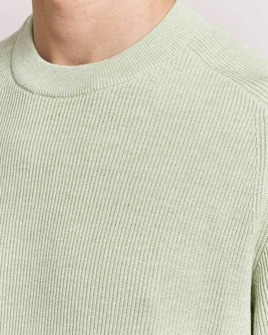 Herre | Trøjer | NN07 | Kevin Cotton Knitted Sweater Lime Green