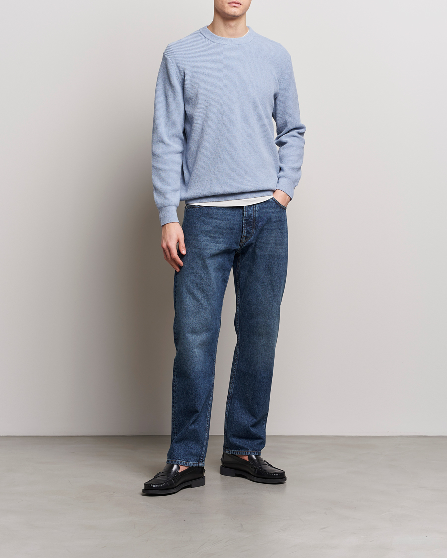 Herre | Trøjer | NN07 | Danny Knitted Sweater Ashley Blue