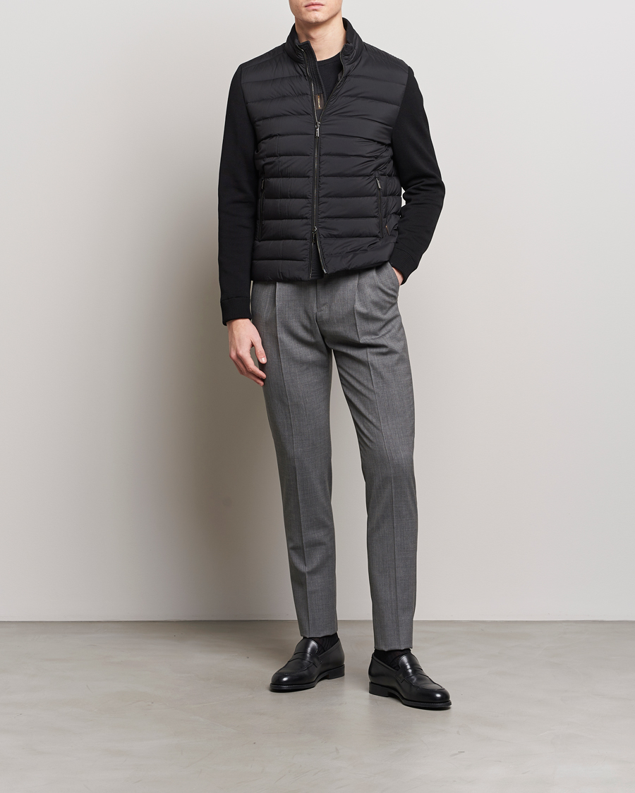 Herre | Jakker | MooRER | Hybrid Padded Jacket Black