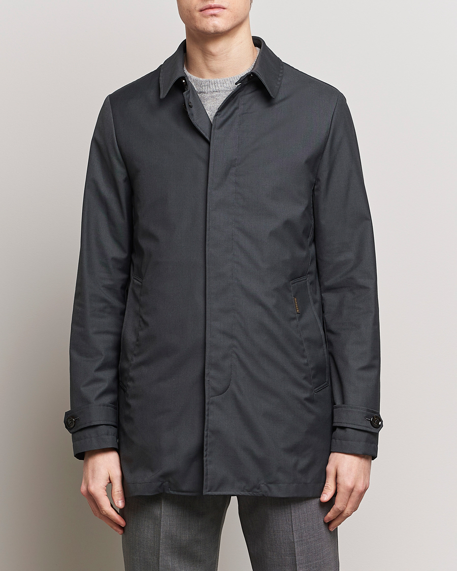 Herr |  | MooRER | Waterproof Detachable Liner Tech Coat Dark Grey