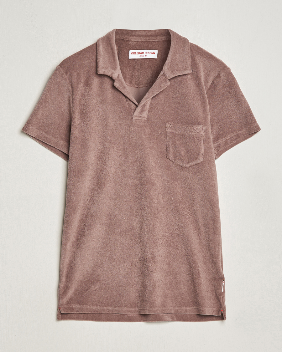 Herre | Polotrøjer | Orlebar Brown | Terry Polo Plum Wine