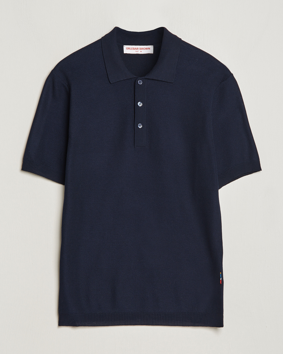 Herre | Polotrøjer | Orlebar Brown | Maranon Knitted Polo Night Iris