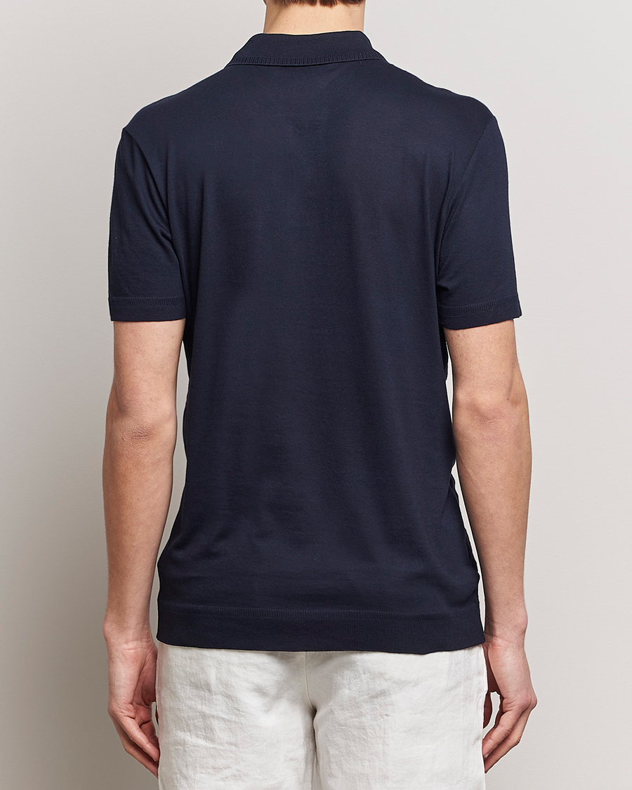 Herre | Polotrøjer | Orlebar Brown | Jarrett Jaquard Knitted Ribb Polo Night Iris
