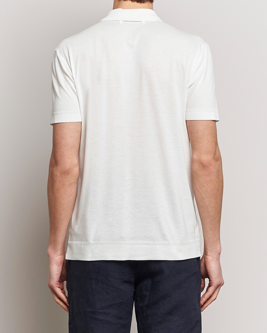 Herre | Polotrøjer | Orlebar Brown | Jarrett Jaquard Knitted Ribb Polo White