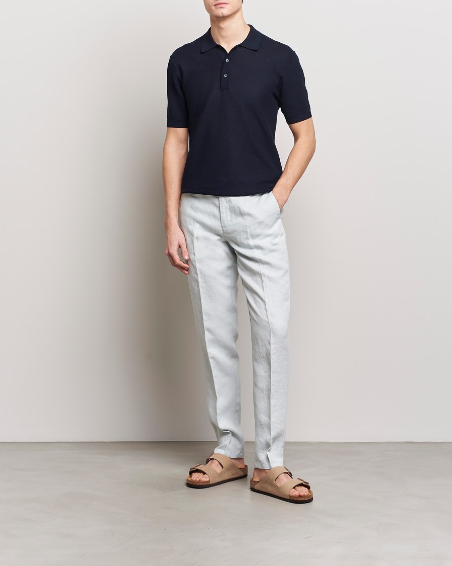 Herre | Bukser | Orlebar Brown | Griffon Linen Trousers White Jade