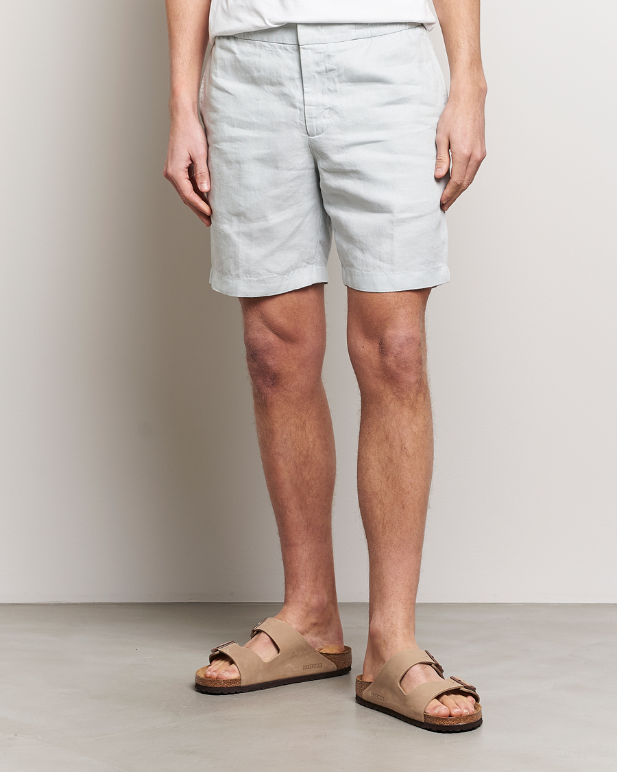 Herre | Afdelinger | Orlebar Brown | Cornell Linen Shorts White Jade