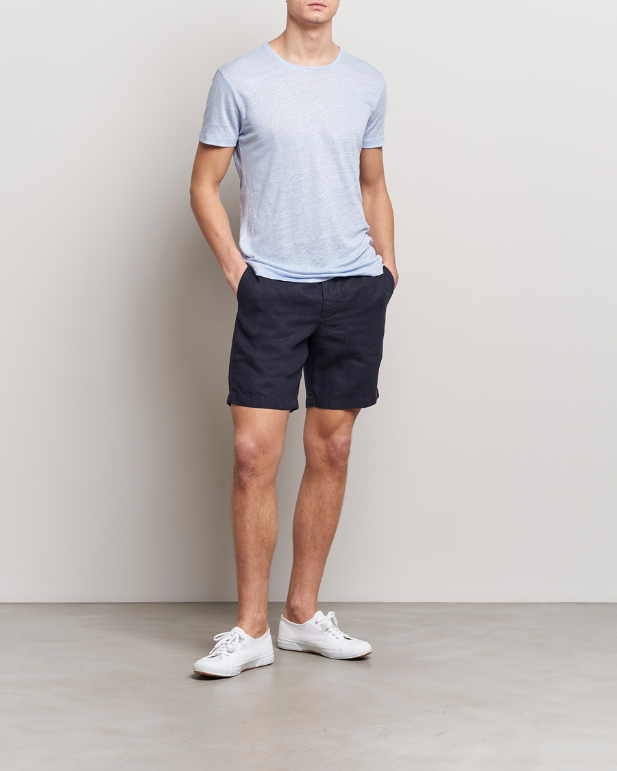 Herre | Shorts | Orlebar Brown | Cornell Linen Shorts Night Iris