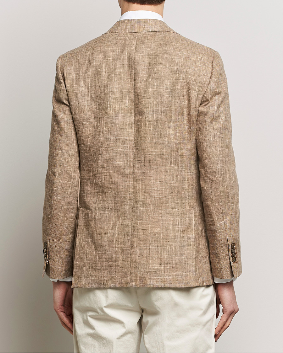 Herre | Blazere & jakker | Morris Heritage | Mike Cotton/Linen Structure Blazer Light Brown