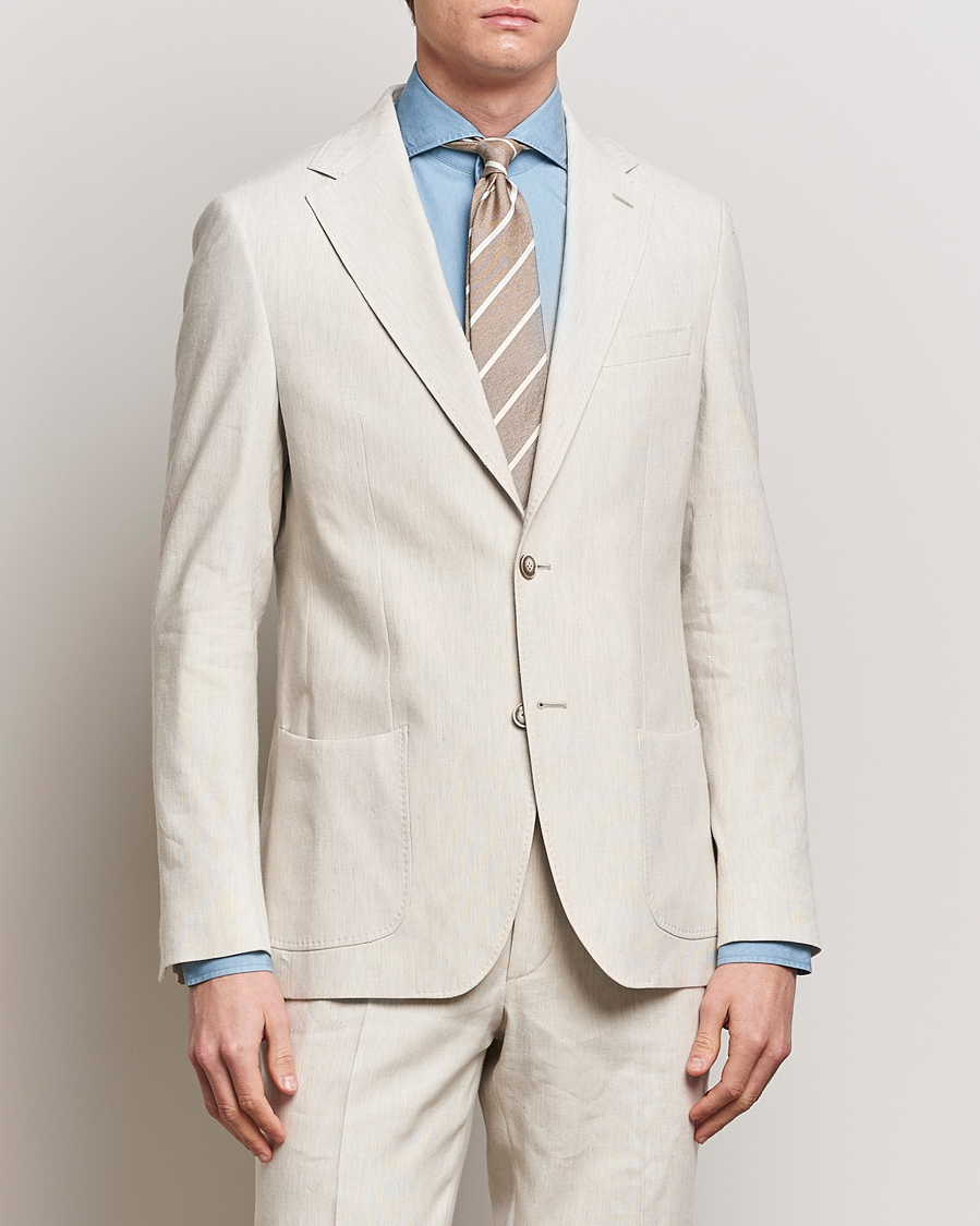 Herre | Hørblazer | Morris Heritage | Summer Linen Blazer Beige