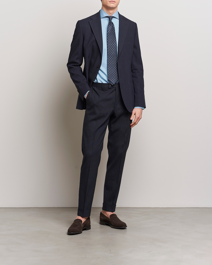 Herre | Blazere & jakker | Morris Heritage | Summer Linen Blazer Navy