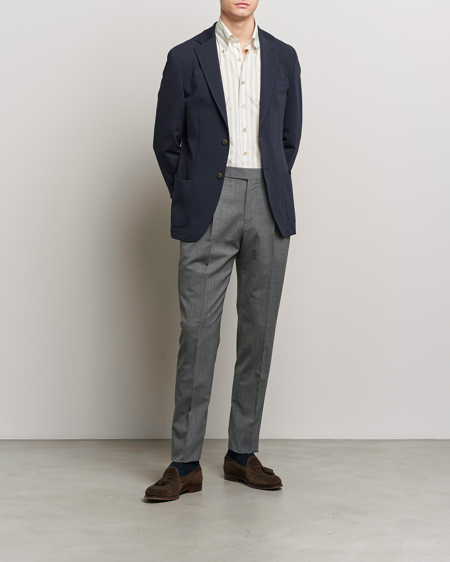 Herre | Blazere & jakker | Morris Heritage | Mike Soft Cotton Jersey Blazer Navy