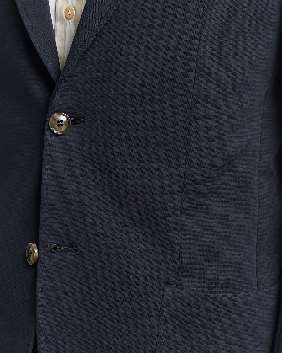 Herre | Blazere & jakker | Morris Heritage | Mike Soft Cotton Jersey Blazer Navy