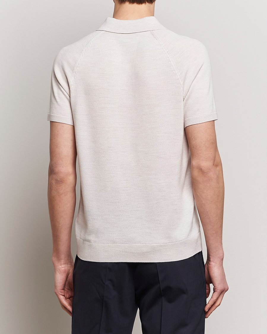 Herre | Polotrøjer | Morris Heritage | Fleming Short Sleeve Merino Polo Off White