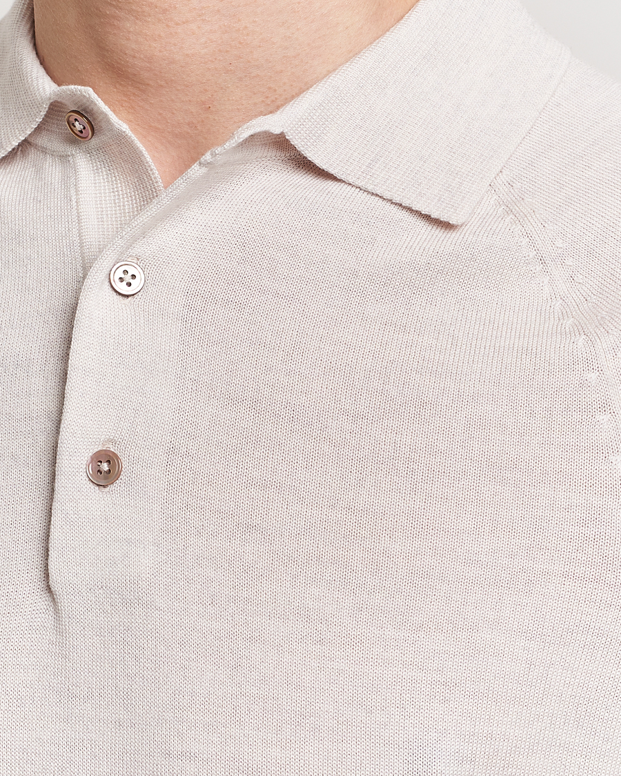Herre | Polotrøjer | Morris Heritage | Fleming Short Sleeve Merino Polo Off White