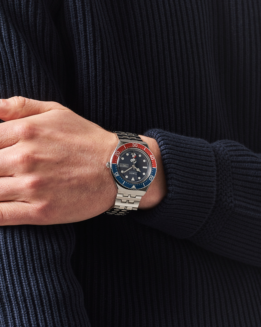 Herre | Timex M79 X Peanuts Masked Marvel Automatic 40mm Blue Dial | Timex | M79 X Peanuts Masked Marvel Automatic 40mm Blue Dial