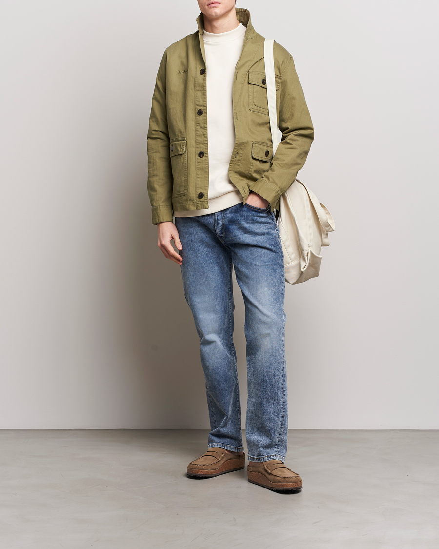 Herre | Skjorter | LES DEUX | Lester Fatigue Shirt Surplus Green